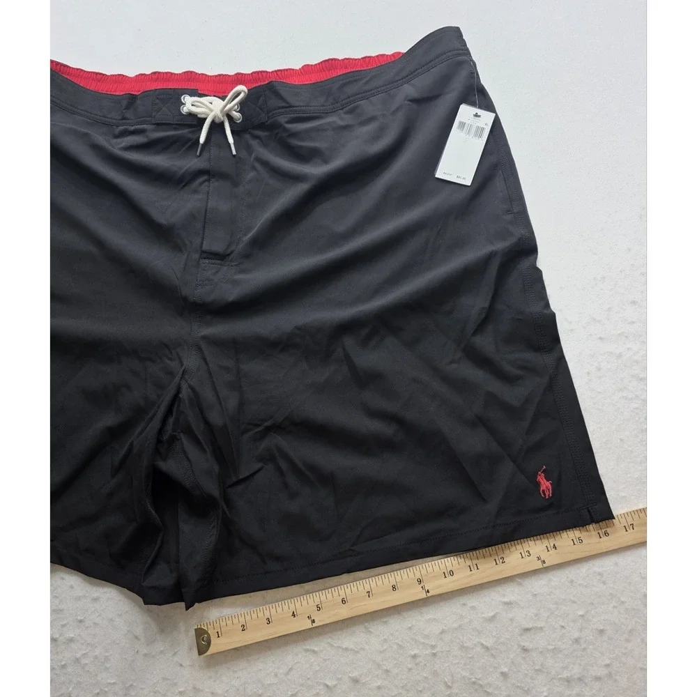 Polo Ralph Lauren 711858958003 Men's Black Swim Shorts. NWT. Size 5XB
